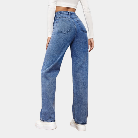 Imee - Casual baggy jeans in een relaxte pasvorm voor dames