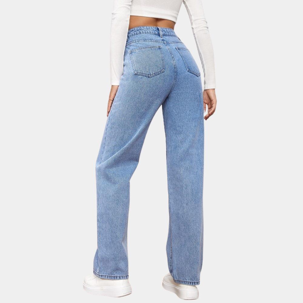 Imee - Casual baggy jeans in een relaxte pasvorm voor dames