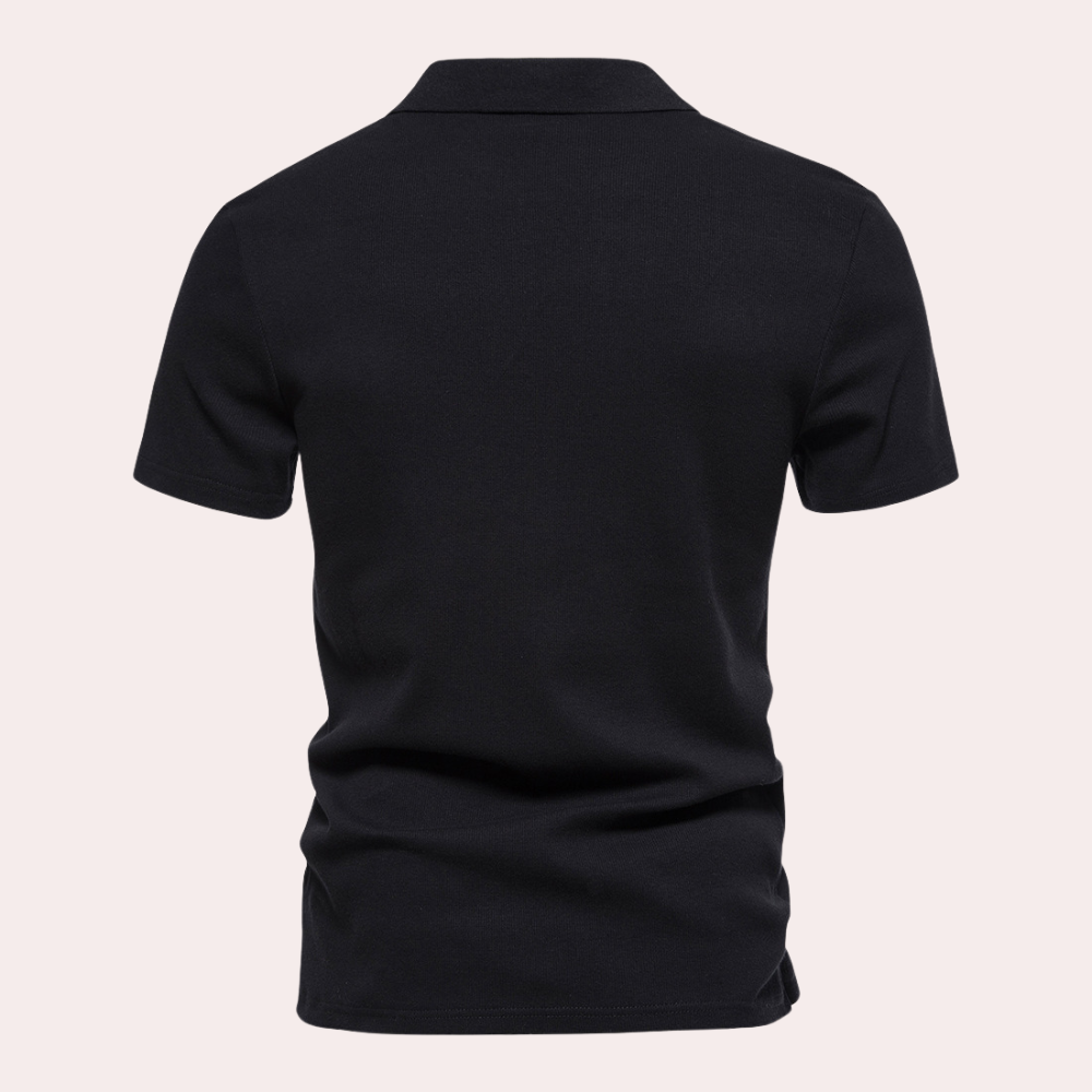 Heren Poloshirt Korte Mouwen Elegante Stijl - Max-3