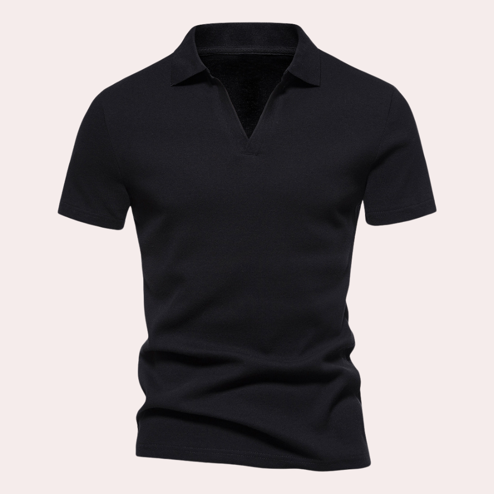 Heren Poloshirt Korte Mouwen Elegante Stijl - Max-2