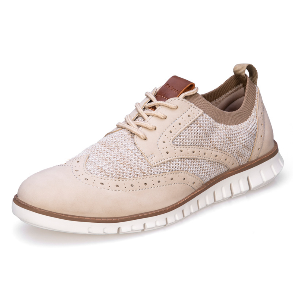 Heren Casual Schoenen Ademend Design met Brogue Detail - Max-6