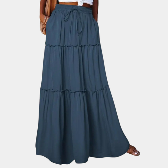 Variant image for Dames Lange Rok Vloeiende Pasvorm Bohemian Stijl - Esila-11