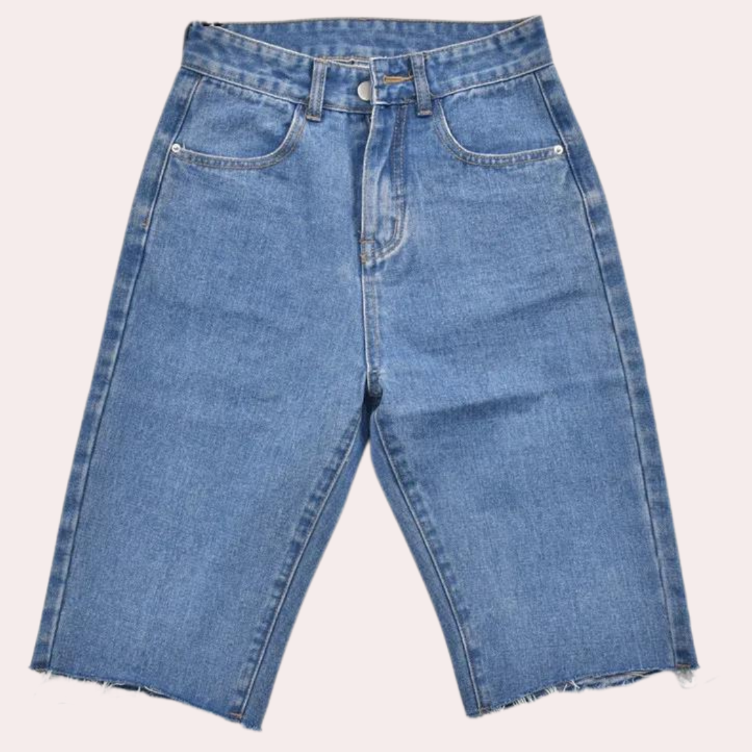 Dames Korte Broek Hoge Taille Casual Stijl - Dora-2