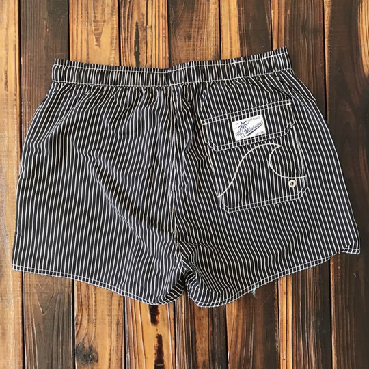 Heren Zwemshort Gestreept Design met Elastische Tailleband - Marty-4