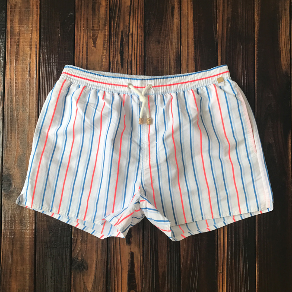 Variant image for Heren Zwemshort Gestreept Design met Elastische Tailleband - Marty-16