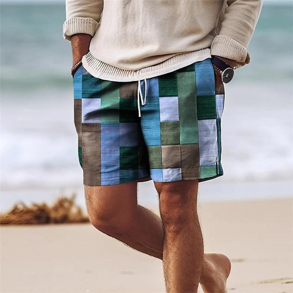 Heren Zwemshort Sneldrogende Stof Comfortabele Pasvorm - Lary-3
