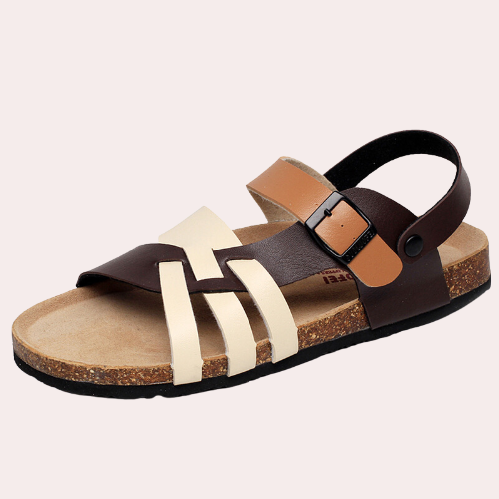 Heren Sandalen Luxe Kunstleer Gepolsterde Binnenzool - Cora-4