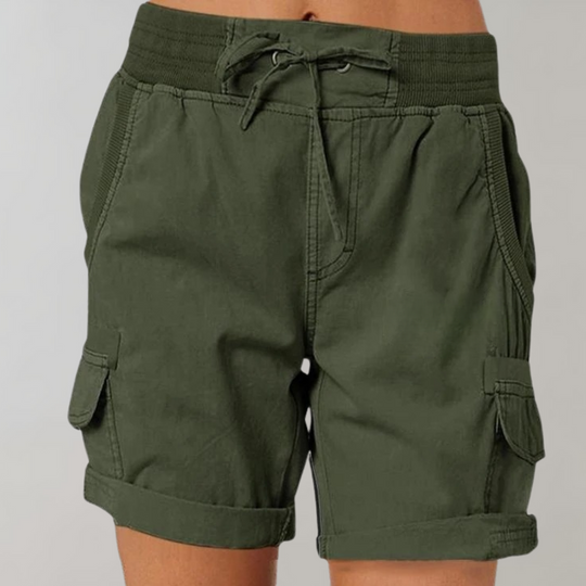 Variant image for Dames Korte Broek Hoge Taille Stijlvol en Comfortabel - Dorthea-7
