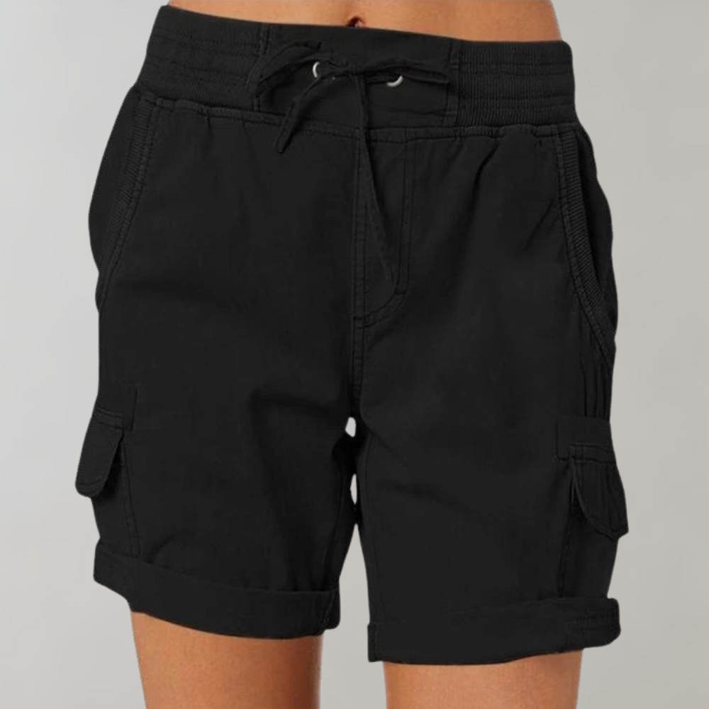 Variant image for Dames Korte Broek Hoge Taille Stijlvol en Comfortabel - Dorthea-13