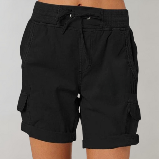 Variant image for Dames Korte Broek Hoge Taille Stijlvol en Comfortabel - Dorthea-13