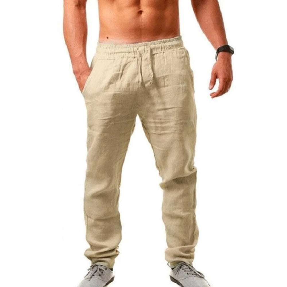 Dario - Lichtgewicht zomerse linnen broek voor heren