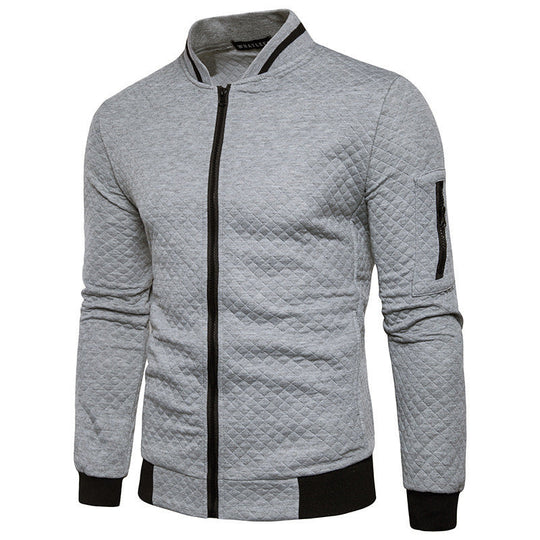Simon - Trendy geruit gilet met opstaande kraag