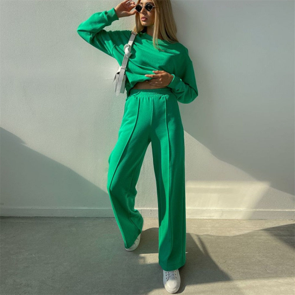 Dames Jogging Pak Luxe 2-Delig Comfortabele Set - Zuna-2
