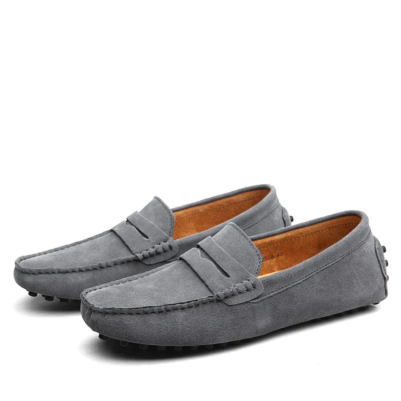 Heren Suède Loafers Zwart Elegante Italiaanse Design - Harvey-6