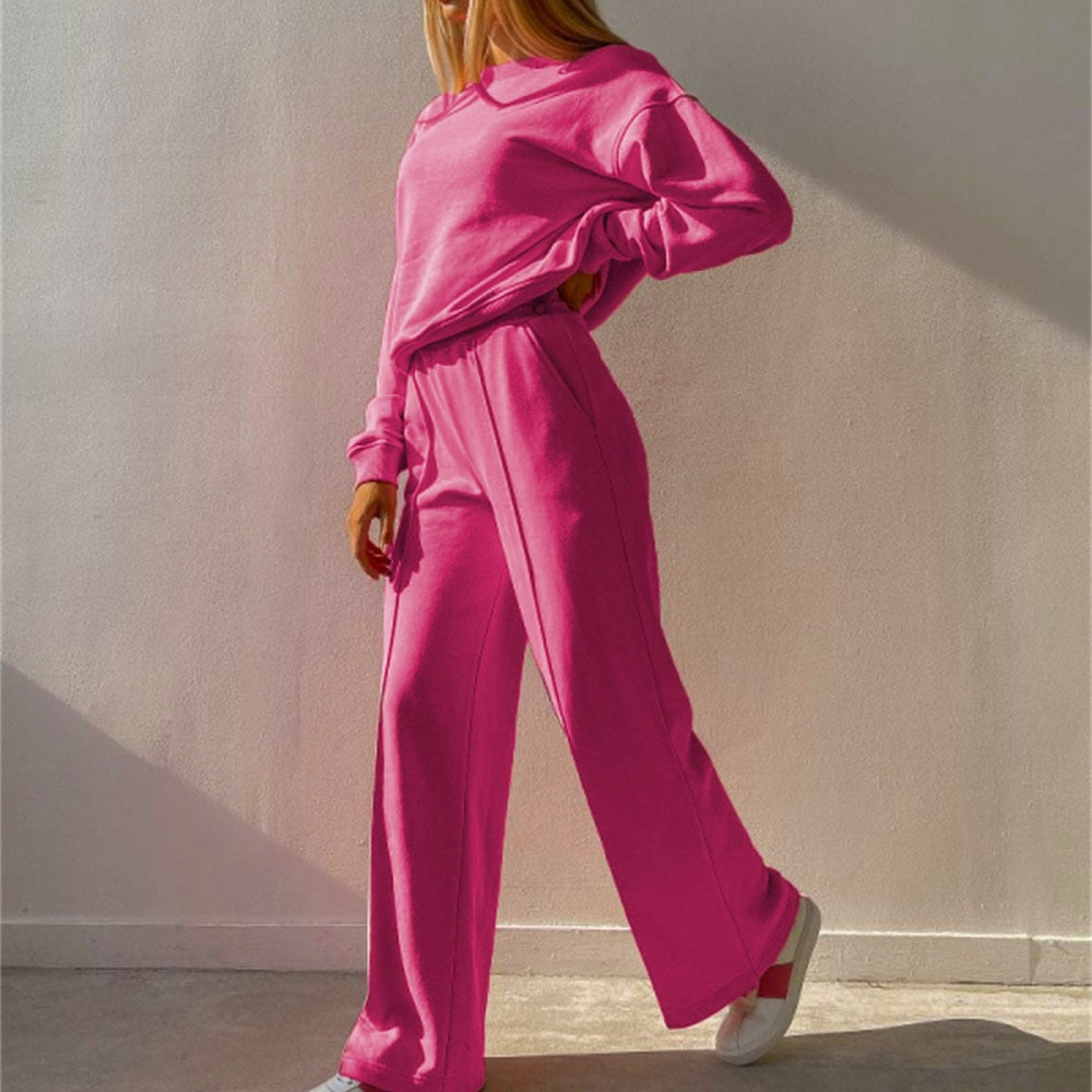 Dames Jogging Pak Luxe 2-Delig Comfortabele Set - Zuna-1