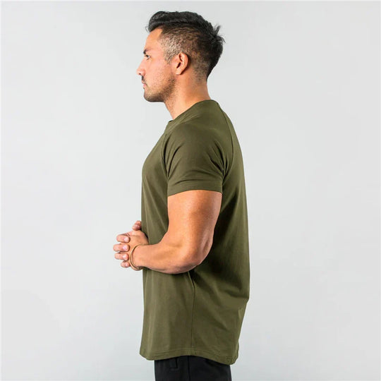 Variant image for Heren T-Shirt Luxe Verfijnde Pasvorm Ademend Katoen - Floris-9