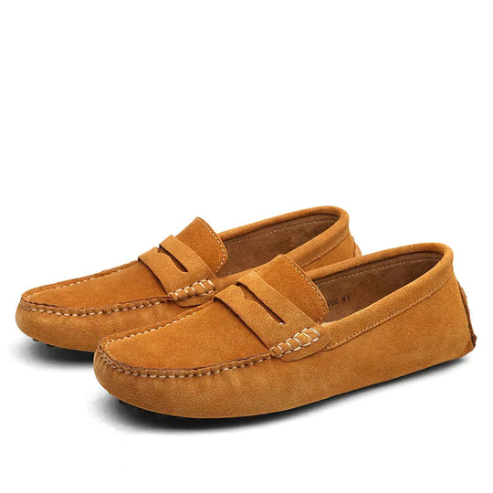 Heren Suède Loafers Zwart Elegante Italiaanse Design - Harvey-3