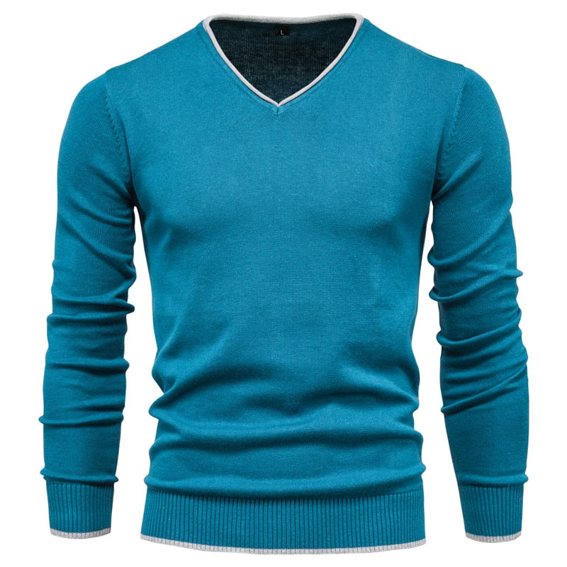 Soren - Heren Slim-Fit Sweater met V-hals