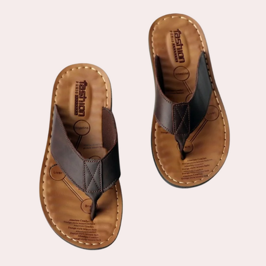 Heren Slipper Leren Ergonomisch Comfortabel Design - Lowell-3