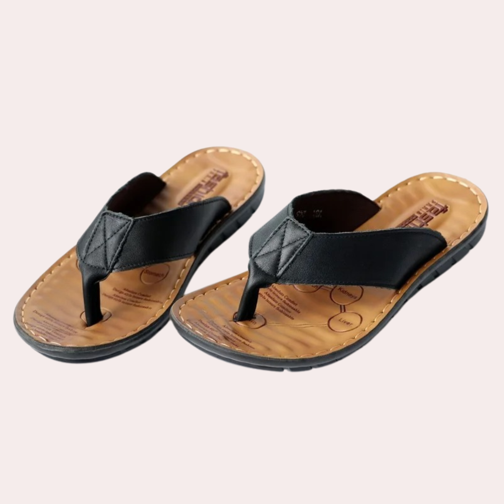 Heren Slipper Leren Ergonomisch Comfortabel Design - Lowell-2