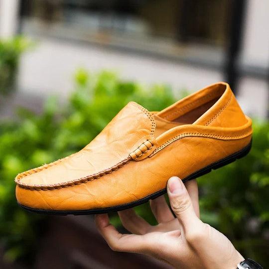 Heren Loafers Zwart van Echt Leer met Comfortabele Pasvorm - Sunny-4
