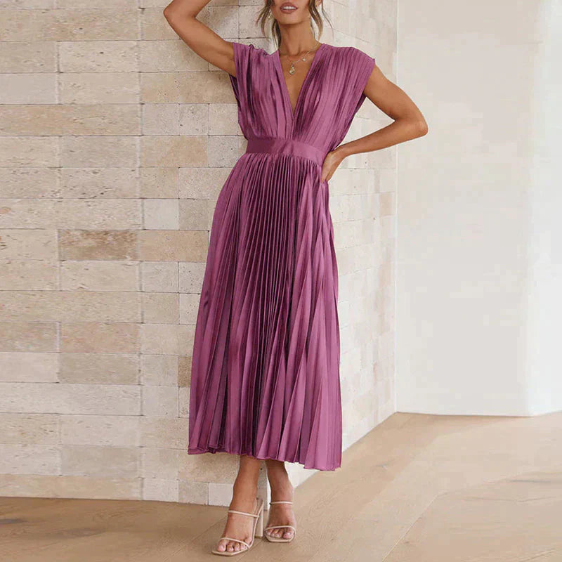 Variant image for Dames Plooijurk Elegante Stijl Flatterend Silhouet - Iris-25