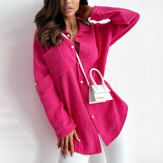 Variant image for Dames Blouse Lichtgewicht Zachte Polyester Casual en Formeel - Zaza-21