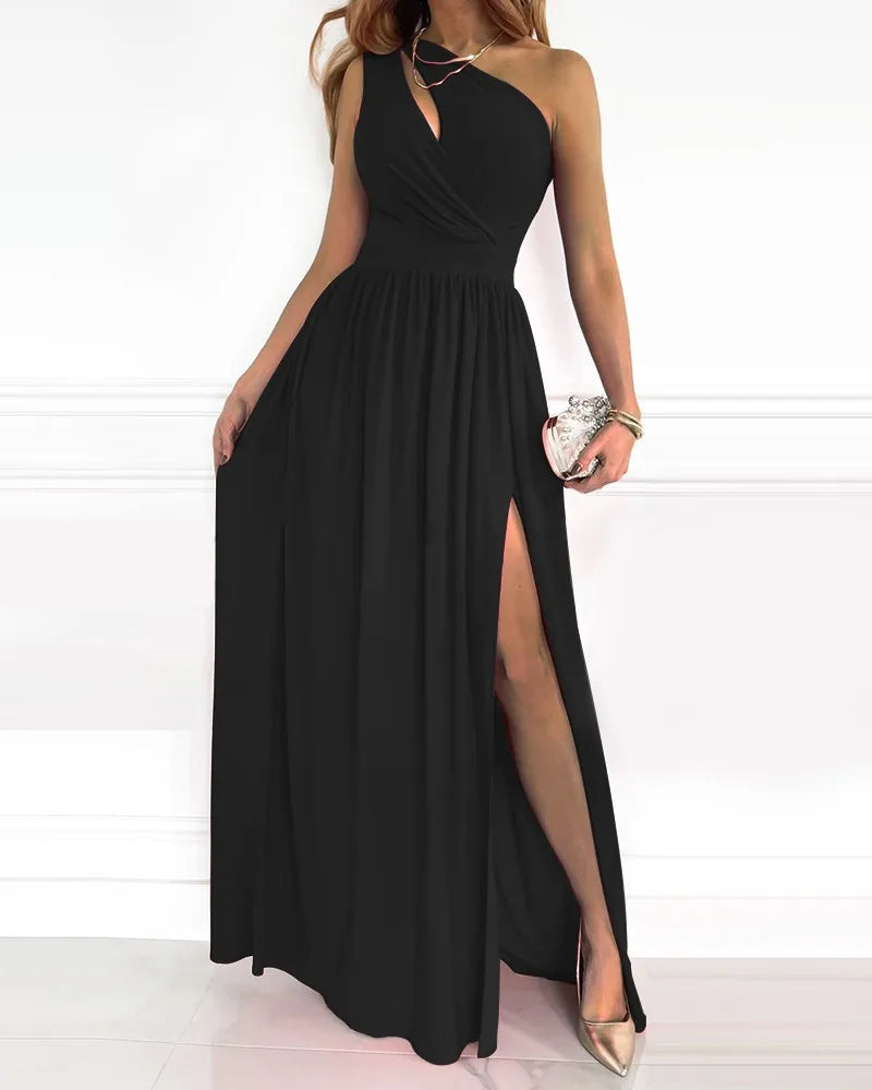 Variant image for Dames Lange Jurk One-Shoulder Elegant Design - Daphne-11