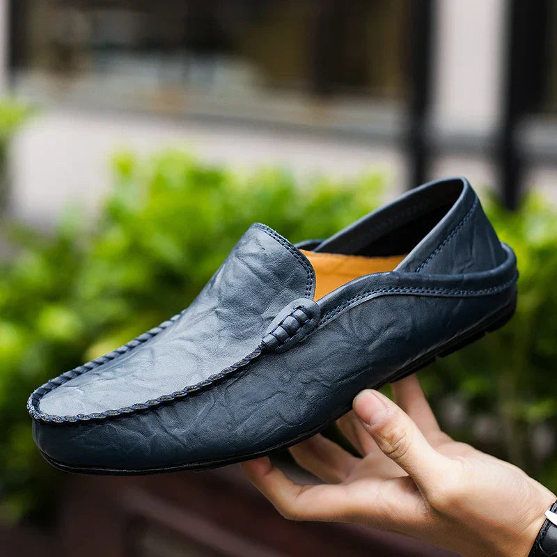 Heren Loafers Zwart van Echt Leer met Comfortabele Pasvorm - Sunny-2
