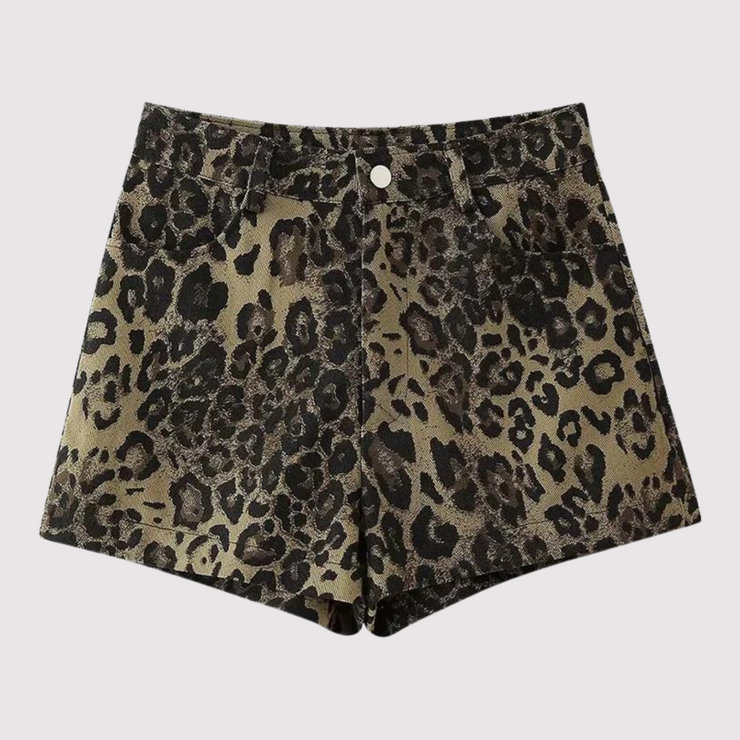 Variant image for Dames Korte Broek Luipaardprint Lichtgewicht en Stijlvol - Frances-1