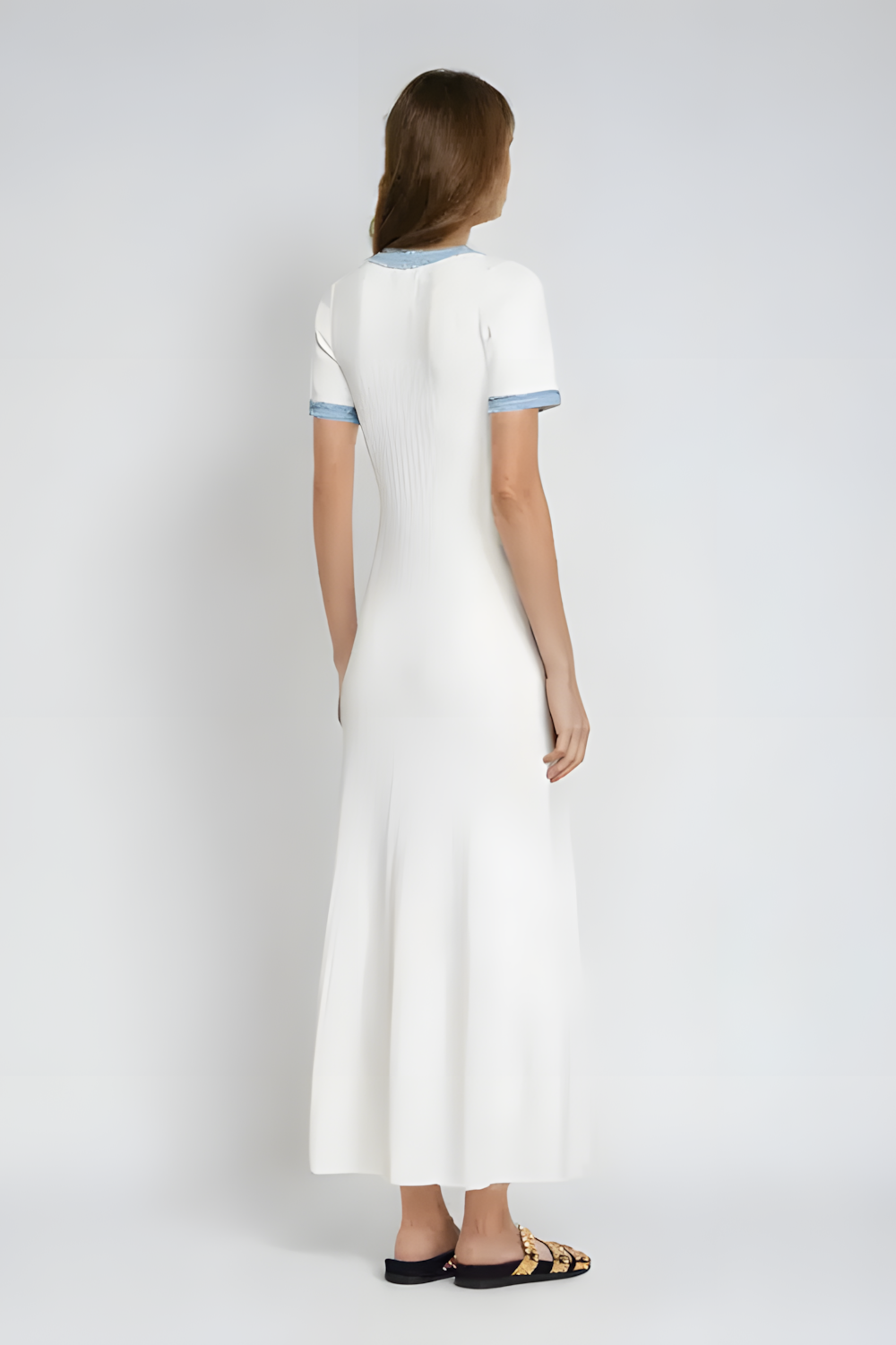 Dames Midi Jurk Elegante Enkellengte Met Knoopjes - Zomer Kleding - Sandra-4