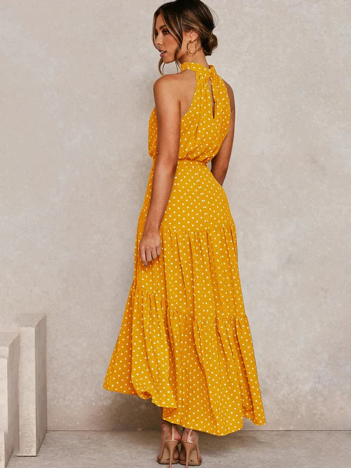 Dames Zomerjurk met Stippenprint Comfortabele Pasvorm - Emma-3