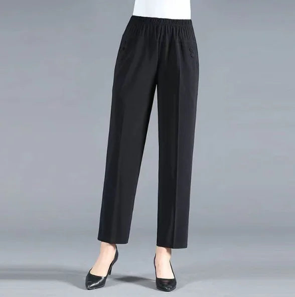 Ella - Hoge Taille Broek met Comfortabele Stretch voor Vrouwen