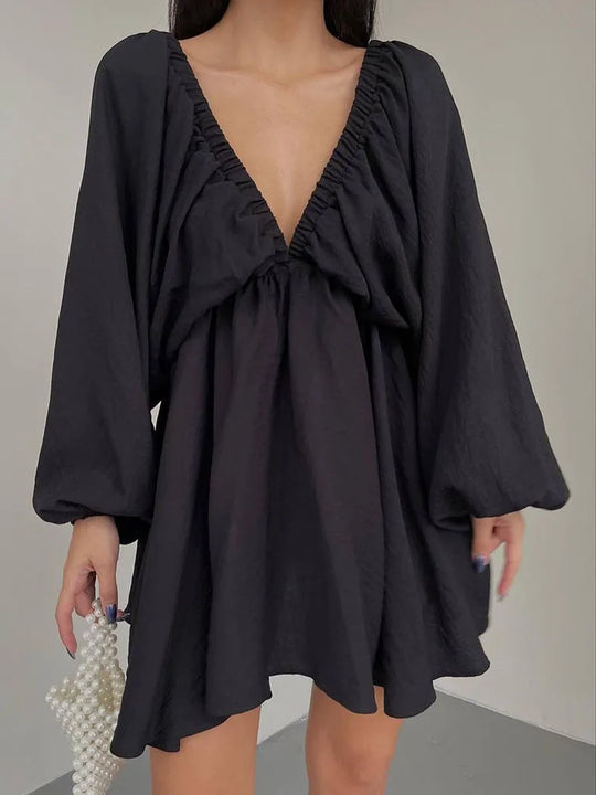 Variant image for Dames Lange Jurk Bohemian V-Hals Zomer Kleding - Sadie-9