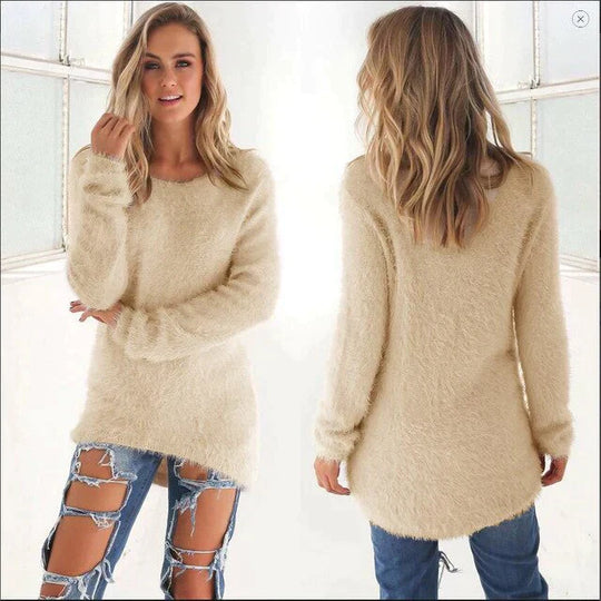 Georgia - Chique look Casual trui met O halslijn