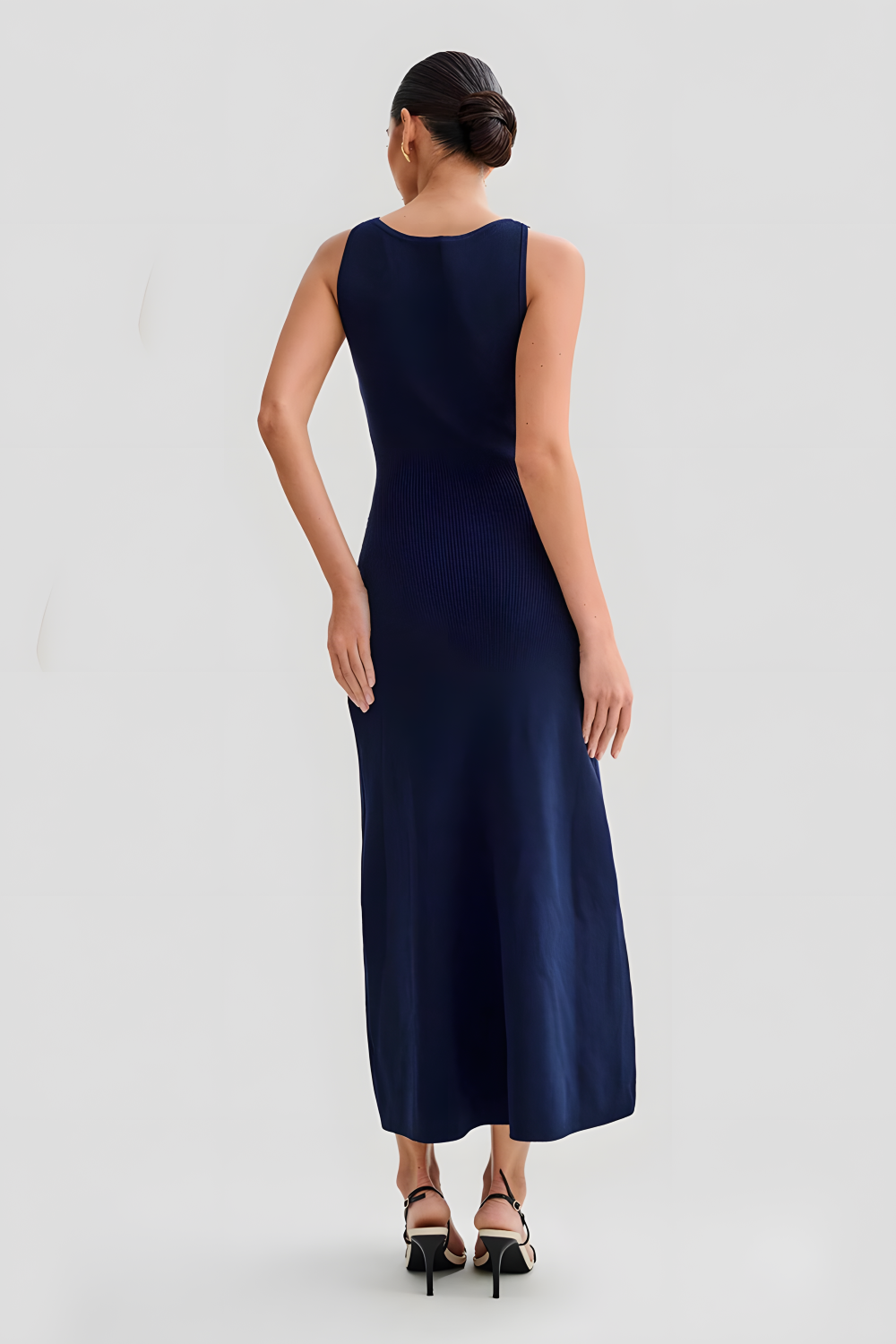 Dames Maxi Jurk Elegante Knoopdetails voor Zomer - Tricia-2