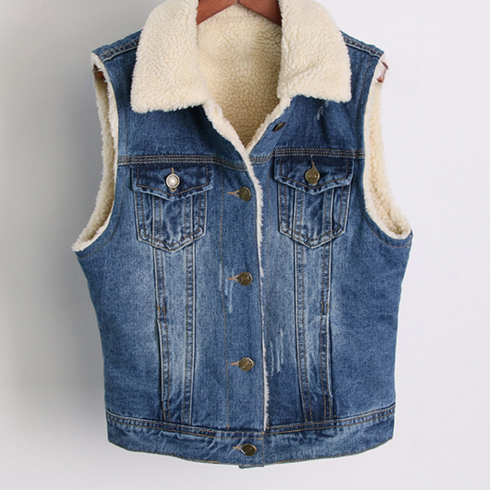 Trendy en stijlvol denim vest - Claire