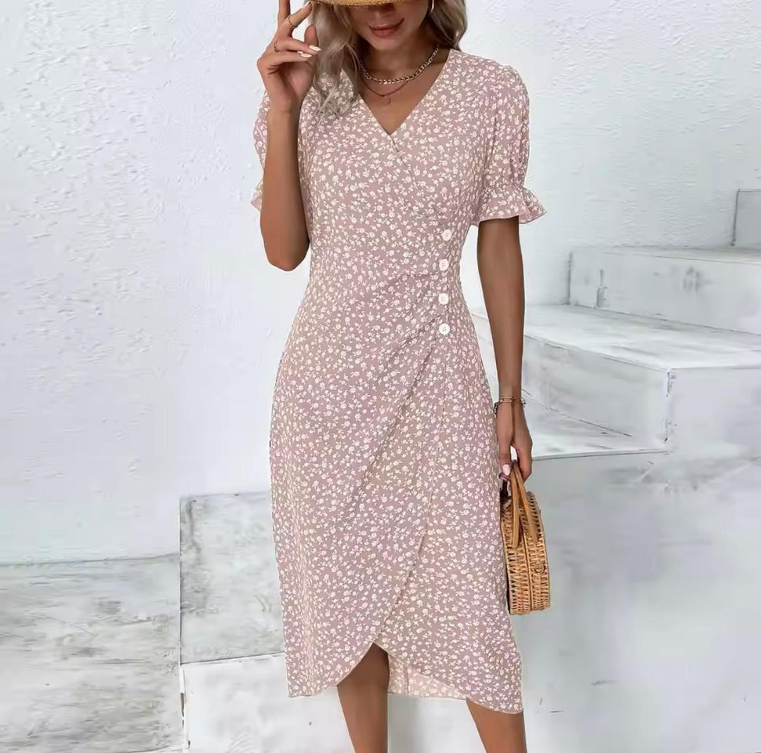 Dames Zomerjurk Bloemenprint Comfortabel en Ademend - Maria-5