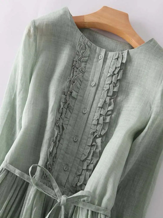 Dames Lange Jurk Luchtig Bohemian Ontwerp - Zoey-4