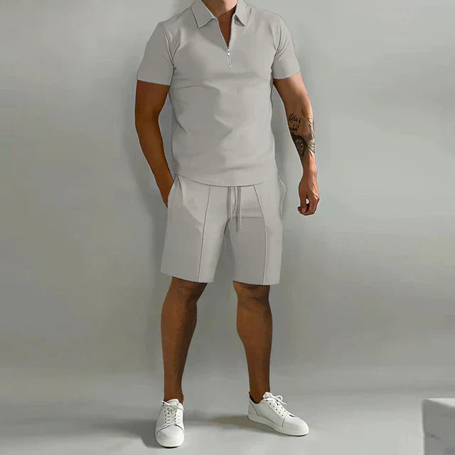 Caspar - Frisse Mannen polo en shortset voor een moeiteloze zomerstijl
