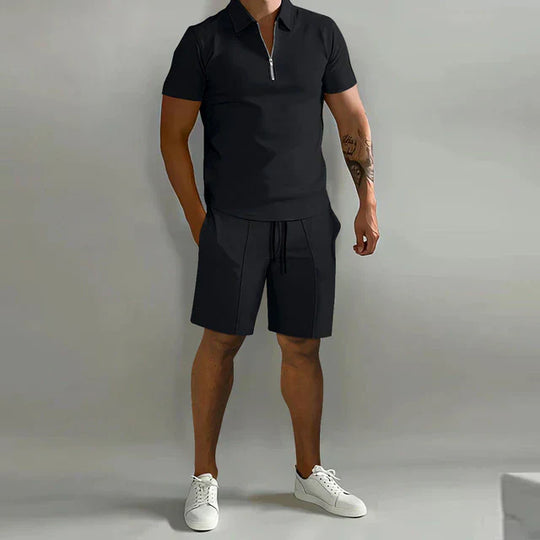 Caspar - Frisse Mannen polo en shortset voor een moeiteloze zomerstijl