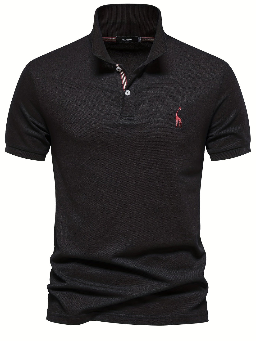 Variant image for Heren T-Shirt Korte Mouwen Giraffe Borduurwerk Casual Polo - Lars-3