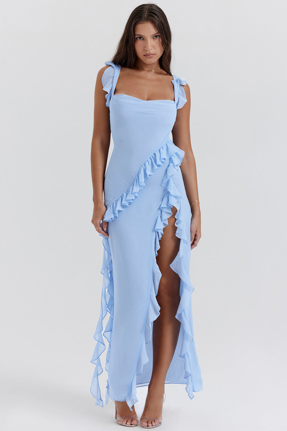 Variant image for Dames Zomerjurk Elegante Ruches met Zijsplit - Adriana-11
