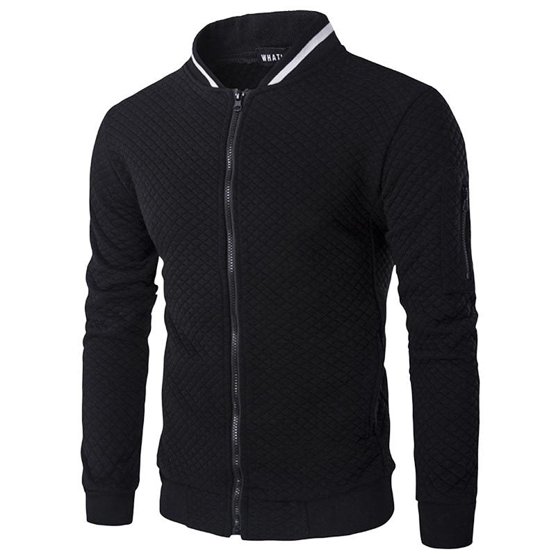 Simon - Trendy geruit gilet met opstaande kraag