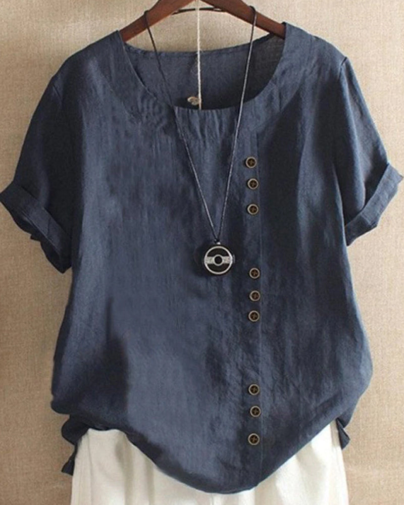 Vera - Klassiek Vrouwen T shirt met Ronde Hals voor Dagelijks Comfort