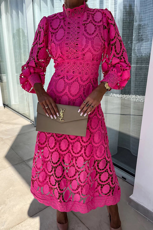 Dames Elegante Zomerjurk Luchtig Kant Ontwerp - Charlene-1