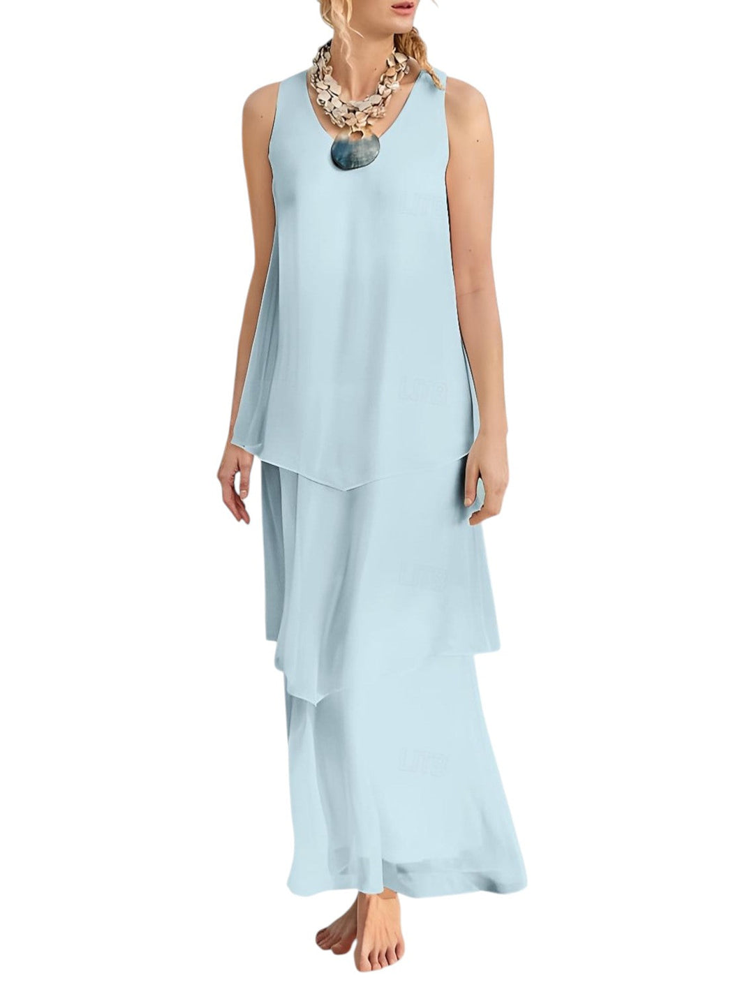 Variant image for Dames Lange Zomerjurk Elegante Flatterende Pasvorm - Lisa-6