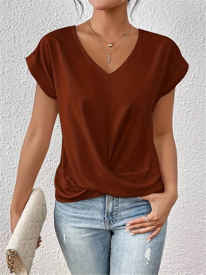 Variant image for Dames Casual Korte Mouw T-Shirt Ademend Comfort - Elysia-6