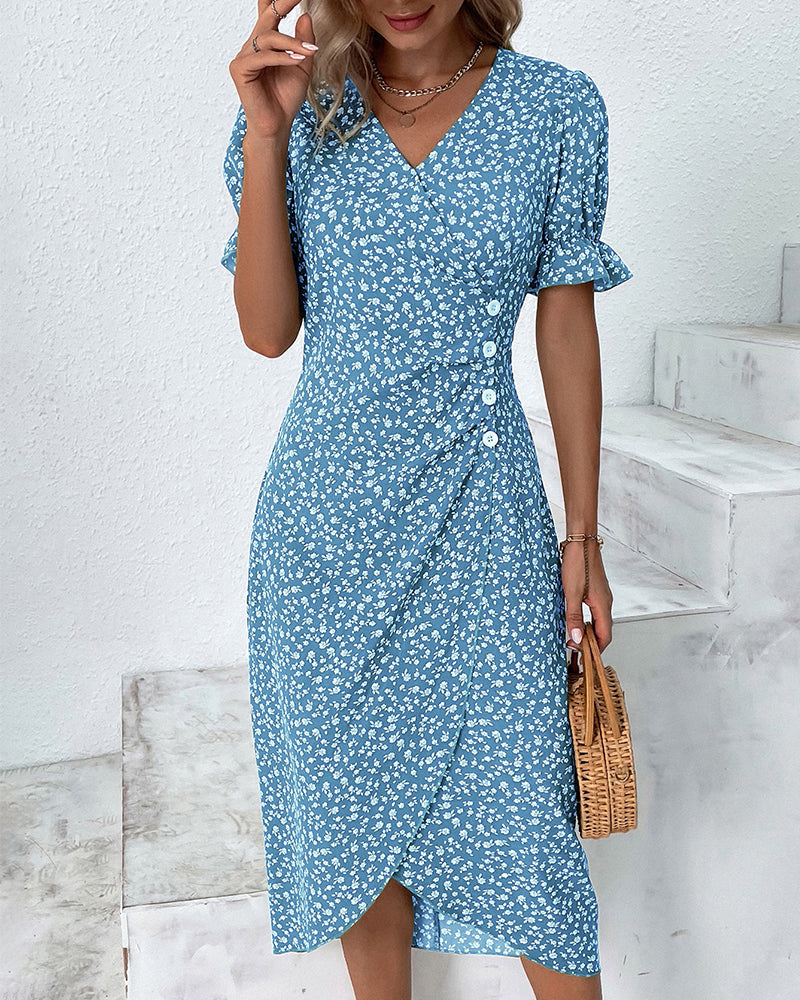 Dames Zomerjurk Bloemenprint Comfortabel en Ademend - Maria-2