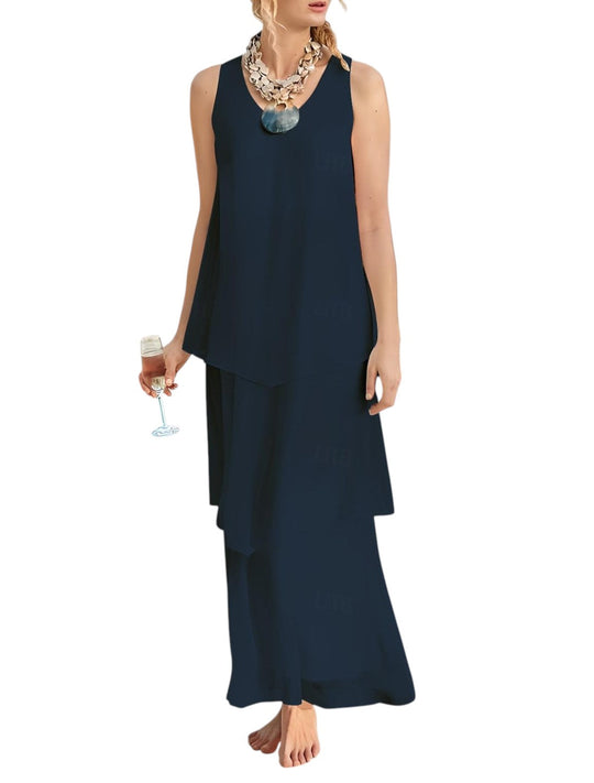 Variant image for Dames Lange Zomerjurk Elegante Flatterende Pasvorm - Lisa-16